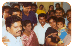 Mr. N Bitra, Friends & Family, With Mr. Kapil Dev & Sri PNV Prasad, Ex. SAAP Chairman, The occasion of Kinetic Boss Vehicle Opening at Bitra's House At Banjara Hills, Road No. 10, On 21st Oct'2002. Mr. N Bitra, Friends & Family, With Mr. Kapil Dev & Sri PNV Prasad, Ex. SAAP Chairman, The occasion of Kinetic Boss Vehicle Opening at Bitra's House At Banjara Hills, Road No. 10, On 21st Oct'2002.