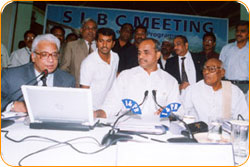 Mr. BITRA, M.D, BITRA NET PVT LTD., with Hon'ble. Chief Minister Dr. Y.S. Raja Sekhara Reddy SLBC Website Opening At Jubilee Hall - www.slbc.in Mr. BITRA, M.D, BITRA NET PVT LTD., with Hon'ble. Chief Minister Dr. Y.S. Raja Sekhara Reddy SLBC Website Opening At Jubilee Hall - www.slbc.in